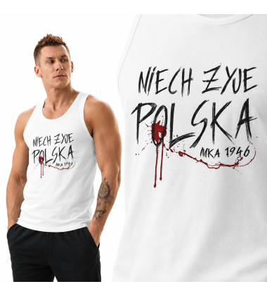 tank-top patriotyczny NIECH ŻYJE POLSKA